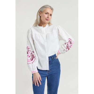 Josephine & Co Joris Blouse Fuchsia Print Taille: 34 Chemises à boutons Outlet Femme Rose - Publicité Josephine & Co Joris Blouse Fuchsia Print Taille: 34 Chemises à boutons Outlet Femme Rose - Publicité
