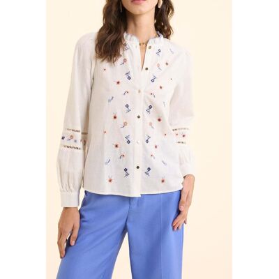 ICode Off-white Blouse Embroidered With Flowers Multico Taille: M Chemisiers Outlet Femme Blanc - Publicité ICode Off-white Blouse Embroidered With Flowers Multico Taille: M Chemisiers Outlet Femme Blanc - Publicité