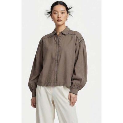 Alchemist Eva Blouse Khaki Taille: 40 Chemises à boutons Outlet Femme Marron - Publicité Alchemist Eva Blouse Khaki Taille: 40 Chemises à boutons Outlet Femme Marron - Publicité