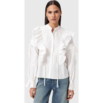 AllSaints Lulu Shirt Optic White Taille: 8 Chemises à boutons Outlet Femme Blanche - Publicité AllSaints Lulu Shirt Optic White Taille: 8 Chemises à boutons Outlet Femme Blanche - Publicité