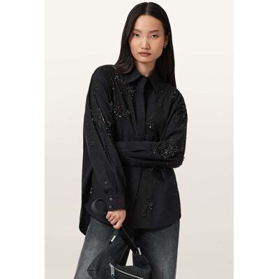 AllSaints Gemi Emb Shirt Black Taille: 12 Chemises à boutons Outlet Femme Le Noir - Publicité AllSaints Gemi Emb Shirt Black Taille: 12 Chemises à boutons Outlet Femme Le Noir - Publicité
