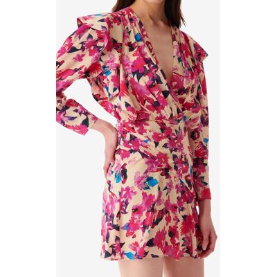 IRO Paris Masca Dress Multico Ecru Taille: 36 Robes Mini Outlet Femme Marron - Publicité IRO Paris Masca Dress Multico Ecru Taille: 36 Robes Mini Outlet Femme Marron - Publicité