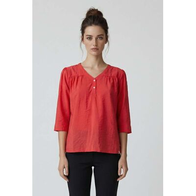 DIDI Blouse Pearl In Rose Red Taille: 34 Chemisiers Outlet Femme Blanche - Publicité DIDI Blouse Pearl In Rose Red Taille: 34 Chemisiers Outlet Femme Blanche - Publicité