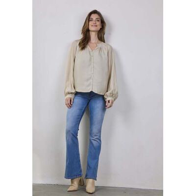 DIDI Blouse Sky Feather Grey Taille: 40 Chemisiers Outlet Femme Gris - Publicité DIDI Blouse Sky Feather Grey Taille: 40 Chemisiers Outlet Femme Gris - Publicité