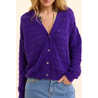 ICode Fancy Openwork Purple Cardigan Ink Taille: L Vestes Outlet Femme Mauve - Publicité ICode Fancy Openwork Purple Cardigan Ink Taille: L Vestes Outlet Femme Mauve - Publicité