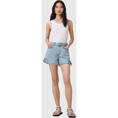 AllSaints Eliana Denim Short Light Indigo Taille: W28 Shorts de Sport Outlet Femme Bleu - Publicité AllSaints Eliana Denim Short Light Indigo Taille: W28 Shorts de Sport Outlet Femme Bleu - Publicité