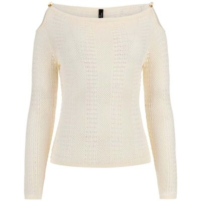 Guess by Marciano GUESS Marciano By Emma Ls Cut Out Top Sweater Sandy Shore Taille: M Pulls en Maille Outlet Femme Marron - Publicité Guess by Marciano GUESS Marciano By Emma Ls Cut Out Top Sweater Sandy Shore Taille: M Pulls en Maille Outlet Femme Marron - Publicité