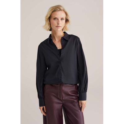We Fashion Blouse Black Taille: S Chemises à boutons Outlet Femme Le Noir - Publicité We Fashion Blouse Black Taille: S Chemises à boutons Outlet Femme Le Noir - Publicité