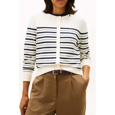 Tommy Hilfiger Jersey Crew Neck Cardigan Dark Night Navy/calico Multi Taille: M Vestes Outlet Femme Le Noir - Publicité Tommy Hilfiger Jersey Crew Neck Cardigan Dark Night Navy/calico Multi Taille: M Vestes Outlet Femme Le Noir - Publicité