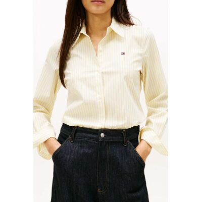 Tommy Hilfiger Essential Poplin Regular Shirt Classic Yellow Taille: 44 Chemises à boutons Outlet Femme Jaune - Publicité Tommy Hilfiger Essential Poplin Regular Shirt Classic Yellow Taille: 44 Chemises à boutons Outlet Femme Jaune - Publicité