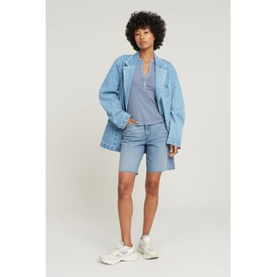 G-Star Viktoria Bermuda Short Raw Edge Sun Faded Blue Cape Taille: W30 Shorts de Sport Outlet Femme Bleu - Publicité G-Star Viktoria Bermuda Short Raw Edge Sun Faded Blue Cape Taille: W30 Shorts de Sport Outlet Femme Bleu - Publicité