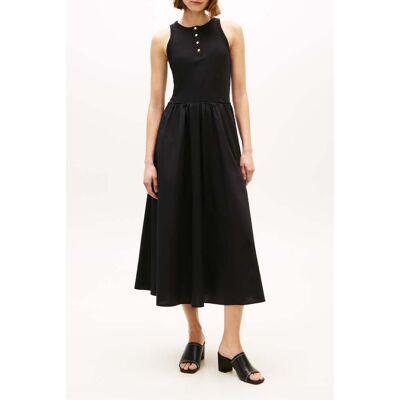 Tommy Hilfiger Gold Button Poplin Mix Dress Black Taille: XL Robes Outlet Femme Le Noir - Publicité Tommy Hilfiger Gold Button Poplin Mix Dress Black Taille: XL Robes Outlet Femme Le Noir - Publicité