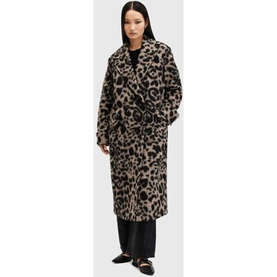 AllSaints Mabel Leppo Coat Leopard Brown Taille: 6 Manteaux en fausse fourrure Outlet Femme Marron - Publicité AllSaints Mabel Leppo Coat Leopard Brown Taille: 6 Manteaux en fausse fourrure Outlet Femme Marron - Publicité