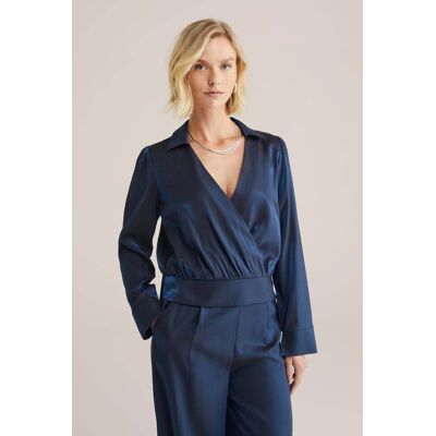 We Fashion Blouse Dark Blue Taille: XL Chemisiers Outlet Femme Bleu - Publicité We Fashion Blouse Dark Blue Taille: XL Chemisiers Outlet Femme Bleu - Publicité