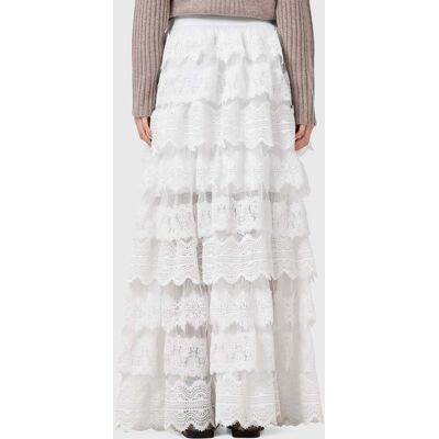 AllSaints Lizi Lace Maxi Skirt Chalk White Taille: 8 Jupes longues Outlet Femme Blanche - Publicité AllSaints Lizi Lace Maxi Skirt Chalk White Taille: 8 Jupes longues Outlet Femme Blanche - Publicité