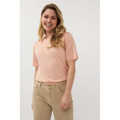 Esqualo Sweater S/slve Stripes Lurex Light Apricot Taille: S Pulls en Maille Outlet Femme Orange - Publicité Esqualo Sweater S/slve Stripes Lurex Light Apricot Taille: S Pulls en Maille Outlet Femme Orange - Publicité