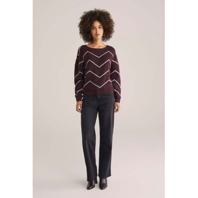 We Fashion Knitted Pullover Aubergine Taille: XS Pulls en Maille Outlet Femme - Publicité We Fashion Knitted Pullover Aubergine Taille: XS Pulls en Maille Outlet Femme - Publicité