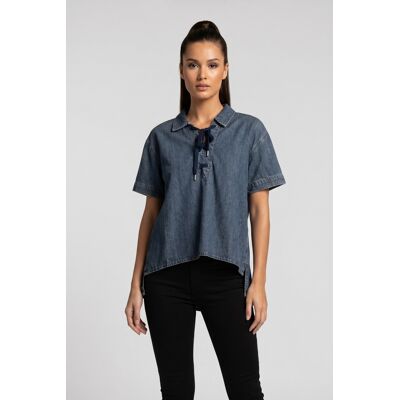 Summum Woman Denim Top Light Cotton Origin Vintage Blue Denim Taille: 36 Chemises Outlet Femme Bleu - Publicité Summum Woman Denim Top Light Cotton Origin Vintage Blue Denim Taille: 36 Chemises Outlet Femme Bleu - Publicité