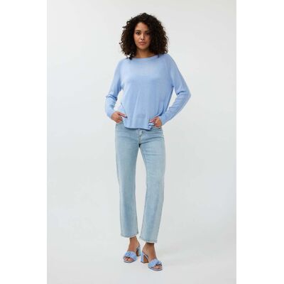 Esqualo Sweater Raglan Pointelle Lurex Sky Blue Taille: XS Pulls en Maille Outlet Femme Bleu - Publicité Esqualo Sweater Raglan Pointelle Lurex Sky Blue Taille: XS Pulls en Maille Outlet Femme Bleu - Publicité