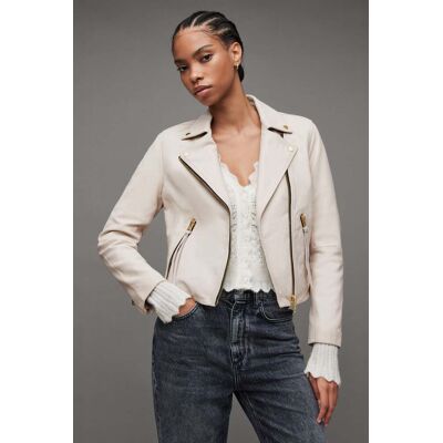 AllSaints Dalby Biker Ivory White Taille: 8 Vestes courtes Outlet Femme Blanche - Publicité AllSaints Dalby Biker Ivory White Taille: 8 Vestes courtes Outlet Femme Blanche - Publicité
