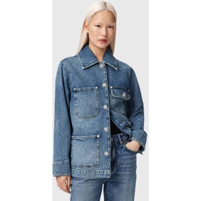 AllSaints Bex Denim Jacket Mid Indigo Taille: S Vestes en jeans Outlet Femme Bleu - Publicité AllSaints Bex Denim Jacket Mid Indigo Taille: S Vestes en jeans Outlet Femme Bleu - Publicité