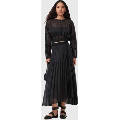 AllSaints Micaela Pleat Top Black Taille: 8 Chemisiers Outlet Femme Le Noir - Publicité AllSaints Micaela Pleat Top Black Taille: 8 Chemisiers Outlet Femme Le Noir - Publicité