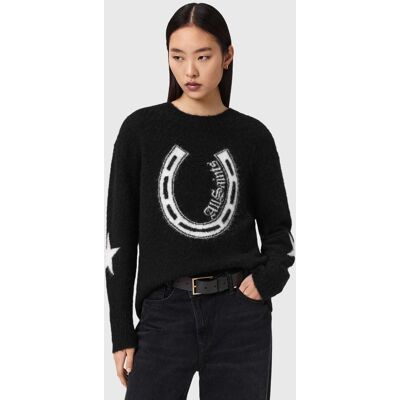 AllSaints Kismet Jumper Black/chalk White Taille: M Pulls en Maille Outlet Femme Blanche - Publicité AllSaints Kismet Jumper Black/chalk White Taille: M Pulls en Maille Outlet Femme Blanche - Publicité
