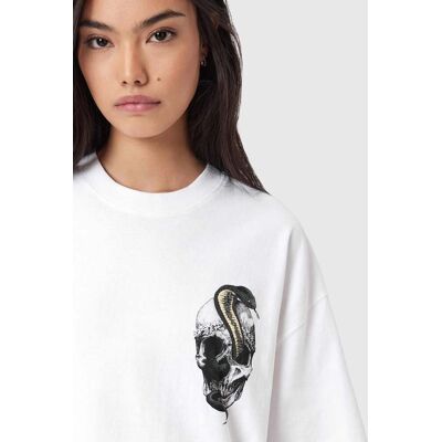 AllSaints Snakehead Etta Tee Chalk White Taille: M Chemises Outlet Femme Blanche - Publicité AllSaints Snakehead Etta Tee Chalk White Taille: M Chemises Outlet Femme Blanche - Publicité