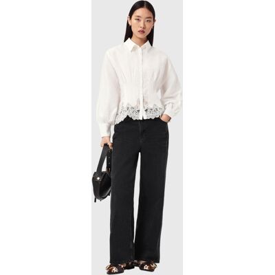 AllSaints Carol Shirt White Taille: 10 Chemises à boutons Outlet Femme Blanche - Publicité AllSaints Carol Shirt White Taille: 10 Chemises à boutons Outlet Femme Blanche - Publicité