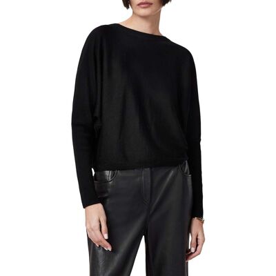 AllSaints Julieana Wrap Jumper Black Taille: M Pulls Outlet Femme Le Noir - Publicité AllSaints Julieana Wrap Jumper Black Taille: M Pulls Outlet Femme Le Noir - Publicité