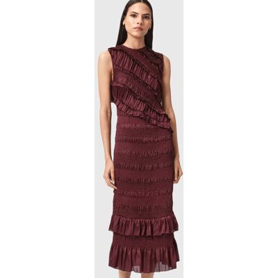 AllSaints Nyla Dress Tawny Port Red Taille: 8 Robes Outlet Femme Marron - Publicité AllSaints Nyla Dress Tawny Port Red Taille: 8 Robes Outlet Femme Marron - Publicité