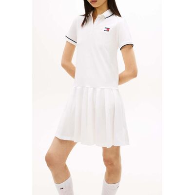 Tommy Hilfiger Tjw Badge Pleat Pique Dress Ecru Taille: XL Robes Mini Outlet Femme Marron - Publicité Tommy Hilfiger Tjw Badge Pleat Pique Dress Ecru Taille: XL Robes Mini Outlet Femme Marron - Publicité