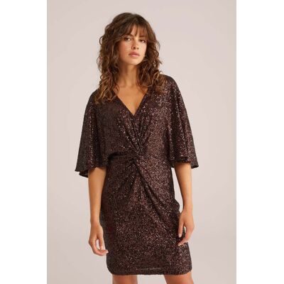 We Fashion Dress Short Dark Brown Taille: XL Robes Mini Outlet Femme Marron - Publicité We Fashion Dress Short Dark Brown Taille: XL Robes Mini Outlet Femme Marron - Publicité