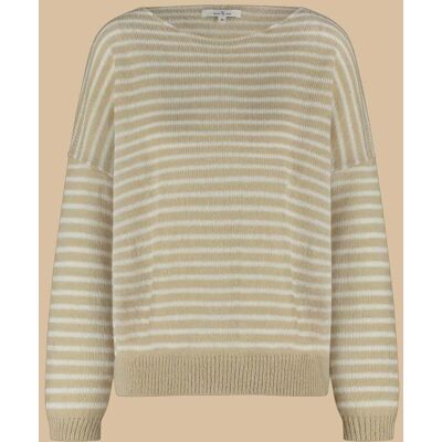 Circle of Trust Reign Knit Fresh Tan Stripe Taille: L Pulls en Maille Outlet Femme - Publicité Circle of Trust Reign Knit Fresh Tan Stripe Taille: L Pulls en Maille Outlet Femme - Publicité