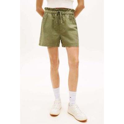 Tommy Hilfiger Tjw Essential Linen Shorts Bay Leaf Taille: XL Shorts de Sport Outlet Femme Blanche - Publicité Tommy Hilfiger Tjw Essential Linen Shorts Bay Leaf Taille: XL Shorts de Sport Outlet Femme Blanche - Publicité