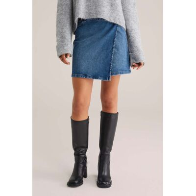 We Fashion Skirt Mini Length Dark Blue Taille: M Jupes en jeans Outlet Femme Bleu - Publicité We Fashion Skirt Mini Length Dark Blue Taille: M Jupes en jeans Outlet Femme Bleu - Publicité