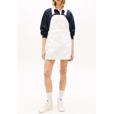 Tommy Hilfiger Denim Dungaree Dress Denim White Taille: XS Robes Mini Outlet Femme Bleu - Publicité Tommy Hilfiger Denim Dungaree Dress Denim White Taille: XS Robes Mini Outlet Femme Bleu - Publicité