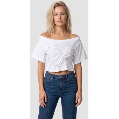 & Other Stories Almira Jersey Top White Taille: XS Chemisiers Outlet Femme Blanche - Publicité & Other Stories Almira Jersey Top White Taille: XS Chemisiers Outlet Femme Blanche - Publicité