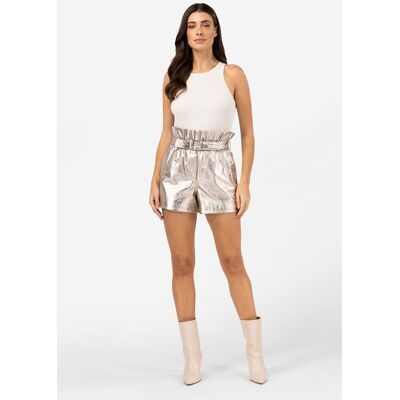 Ibana Semmi Metallic Champagne Taille: 34 Shorts de Sport Outlet Femme Blanche - Publicité Ibana Semmi Metallic Champagne Taille: 34 Shorts de Sport Outlet Femme Blanche - Publicité