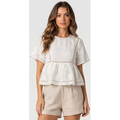 & Other Stories Pa Marlene Blouse White Taille: 32 Chemisiers Outlet Femme Blanche - Publicité & Other Stories Pa Marlene Blouse White Taille: 32 Chemisiers Outlet Femme Blanche - Publicité