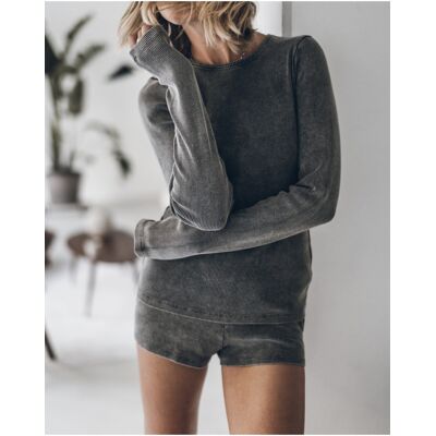 Mikuta The Dark Ribbed Longsleeve Taille: S Pyjamas Outlet Femme - Publicité Mikuta The Dark Ribbed Longsleeve Taille: S Pyjamas Outlet Femme - Publicité
