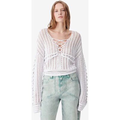 IRO Paris Kettie Pullover White Taille: S Pulls en Maille Outlet Femme Blanche - Publicité IRO Paris Kettie Pullover White Taille: S Pulls en Maille Outlet Femme Blanche - Publicité