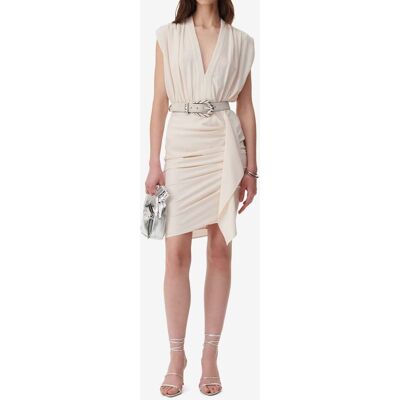 IRO Paris Essone Dress Champagne Taille: 38 Robes Outlet Femme Blanche - Publicité IRO Paris Essone Dress Champagne Taille: 38 Robes Outlet Femme Blanche - Publicité