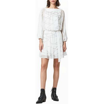 AllSaints Laci Embellished Dre Chalk White Taille: 34 Robes Mini Outlet Femme Blanche - Publicité AllSaints Laci Embellished Dre Chalk White Taille: 34 Robes Mini Outlet Femme Blanche - Publicité