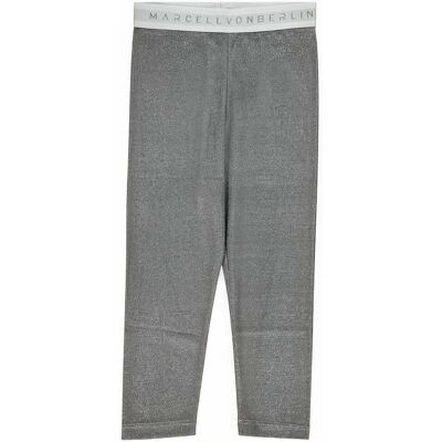 Marcell von Berlin Woman's Glitter Leggins Silver With Logo Tape White Silver Taille: XS Leggings de sport Outlet Femme Gris - Publicité Marcell von Berlin Woman's Glitter Leggins Silver With Logo Tape White Silver Taille: XS Leggings de sport Outlet Femme Gris - Publicité