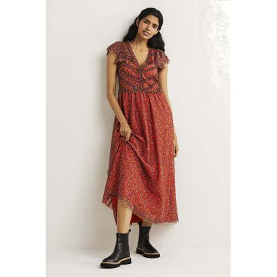 Boden Tulle V-neck Maxi Party Dress Brd Taille: 8P Robes Outlet Femme - Publicité Boden Tulle V-neck Maxi Party Dress Brd Taille: 8P Robes Outlet Femme - Publicité