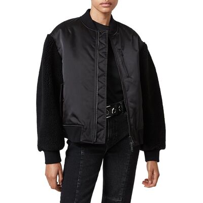 AllSaints Fleur Bomber Black Taille: 42 Blousons d'aviateurs Outlet Femme Le Noir - Publicité AllSaints Fleur Bomber Black Taille: 42 Blousons d'aviateurs Outlet Femme Le Noir - Publicité