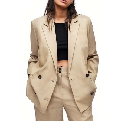 AllSaints Petra Blazer Light Beige Taille: 44 Blazers Outlet Femme Marron - Publicité AllSaints Petra Blazer Light Beige Taille: 44 Blazers Outlet Femme Marron - Publicité