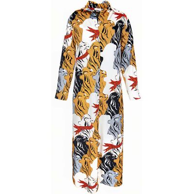 Mucho Gusto Dress Francis Bay Long Camel, Ecru Taille: S Robes Chemises Outlet Femme Marron - Publicité Mucho Gusto Dress Francis Bay Long Camel, Ecru Taille: S Robes Chemises Outlet Femme Marron - Publicité