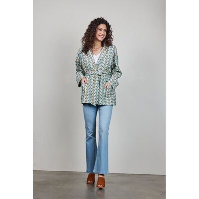 DIDI Kimono Vest Lois Print Granite Green With Troy Print Taille: 42 Cardigans Outlet Femme Vert - Publicité DIDI Kimono Vest Lois Print Granite Green With Troy Print Taille: 42 Cardigans Outlet Femme Vert - Publicité